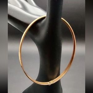 For 14k yellow Gold Bangle Bracelet smooth  Fits 7.5"- 8” Wrist 4 grams